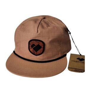 Obermeyer Captain Snapback Patch Hat Trucker Cap Rouge NWT